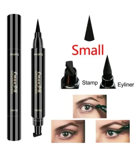 2-in-1 Liquid Glitter Eyeliner Stamp - Fast Dry Eye Liner Pencil in 7 Colors | Black, Red, Green, Blue, Brown