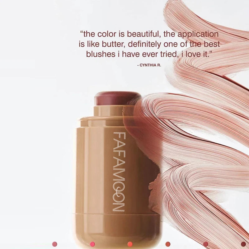 6 Colors Blush Stick, Contour, Natural And Long-lasting Matte Rouge Powder Blush Cream Lipstick Cheek Easy Apply Cosmetics