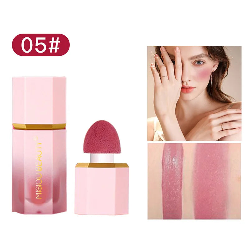 3in1 Liquid Blush Waterproof Blush Stick Contouring Bronzer Long Lasting Highlight Stick Makeup suit All Skin Types Lip Cosmetic