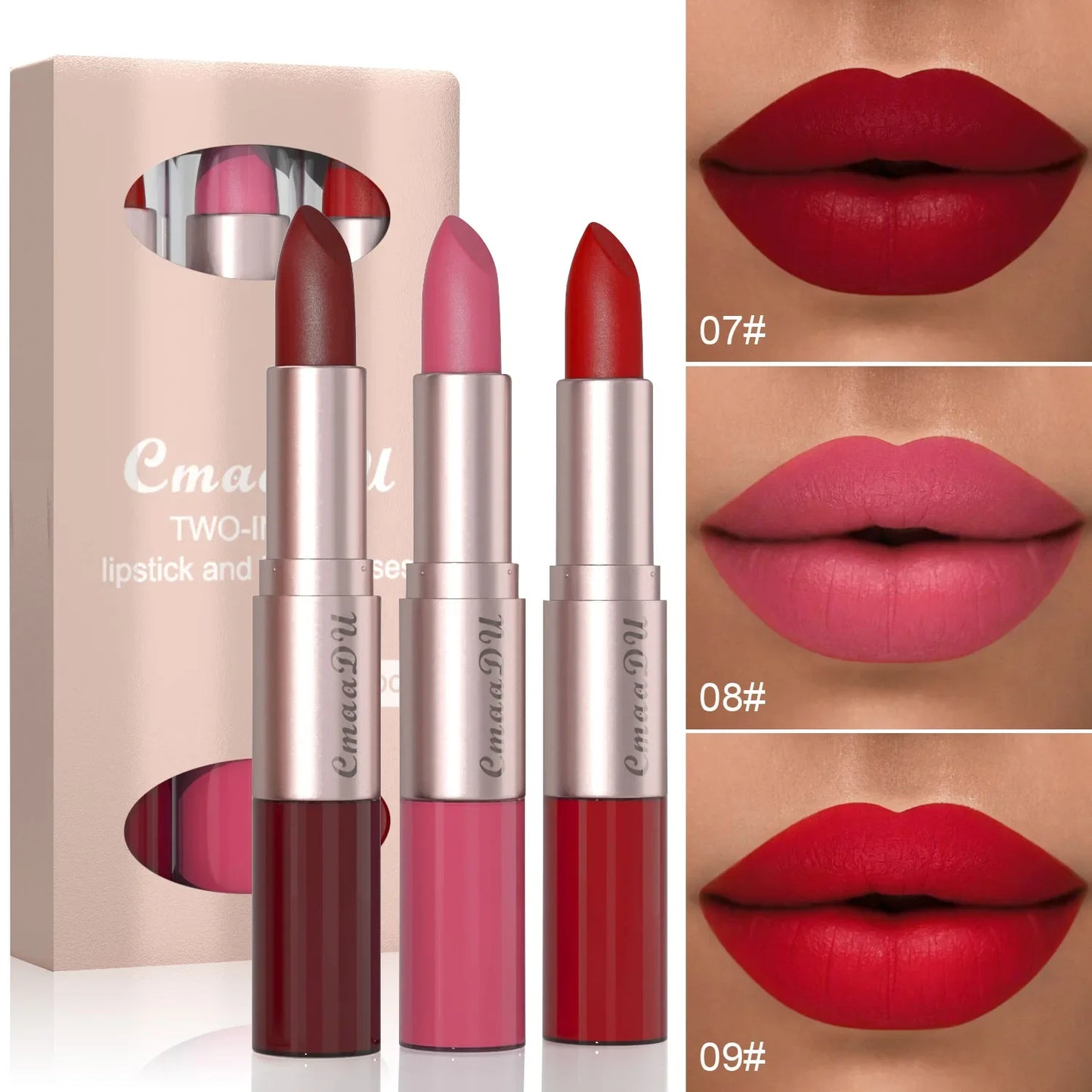 3-12 PCS Matte Lipstick Set - Non-Stick Cup Lip Gloss | Waterproof Long-Lasting Makeup
