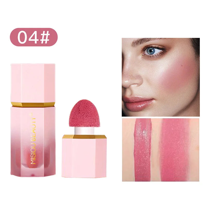 3in1 Liquid Blush Waterproof Blush Stick Contouring Bronzer Long Lasting Highlight Stick Makeup suit All Skin Types Lip Cosmetic