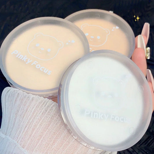 Pressed Powder - White Brightening Transparent Oil Control Concealer | Waterproof Setting Makeup