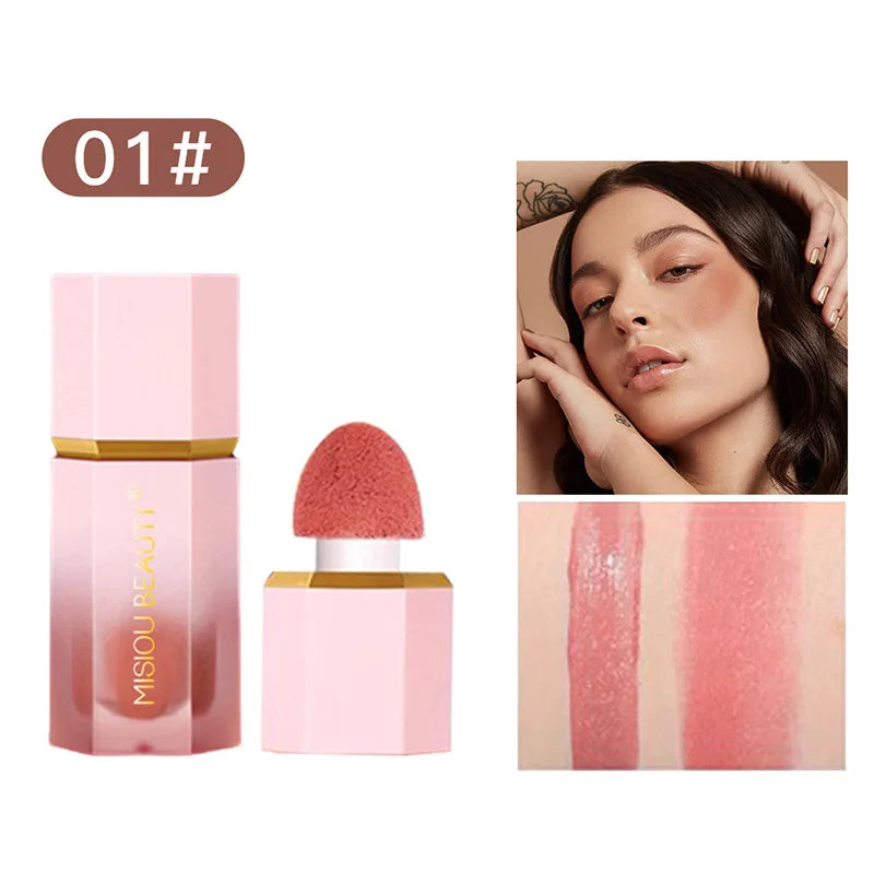 3in1 Liquid Blush Waterproof Blush Stick Contouring Bronzer Long Lasting Highlight Stick Makeup suit All Skin Types Lip Cosmetic