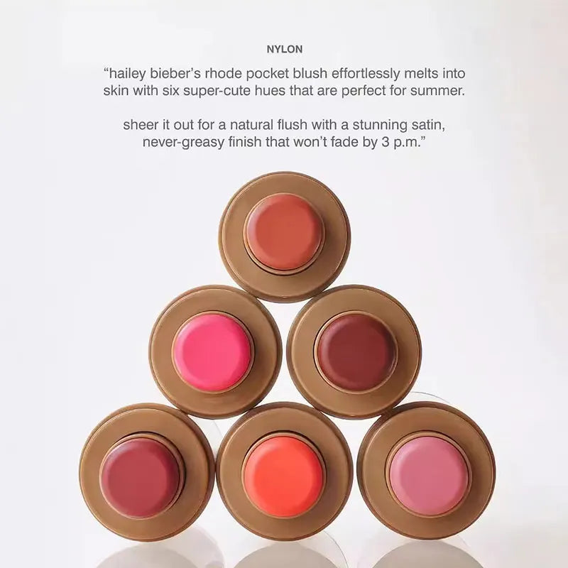 6 Colors Blush Stick, Contour, Natural And Long-lasting Matte Rouge Powder Blush Cream Lipstick Cheek Easy Apply Cosmetics