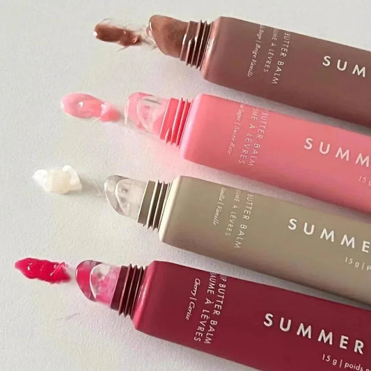 Summer Fridays 8 Color Lip Balm Set - Moisturizing & Smooth Lip Care in Sugar Vanilla & Sweet Mint