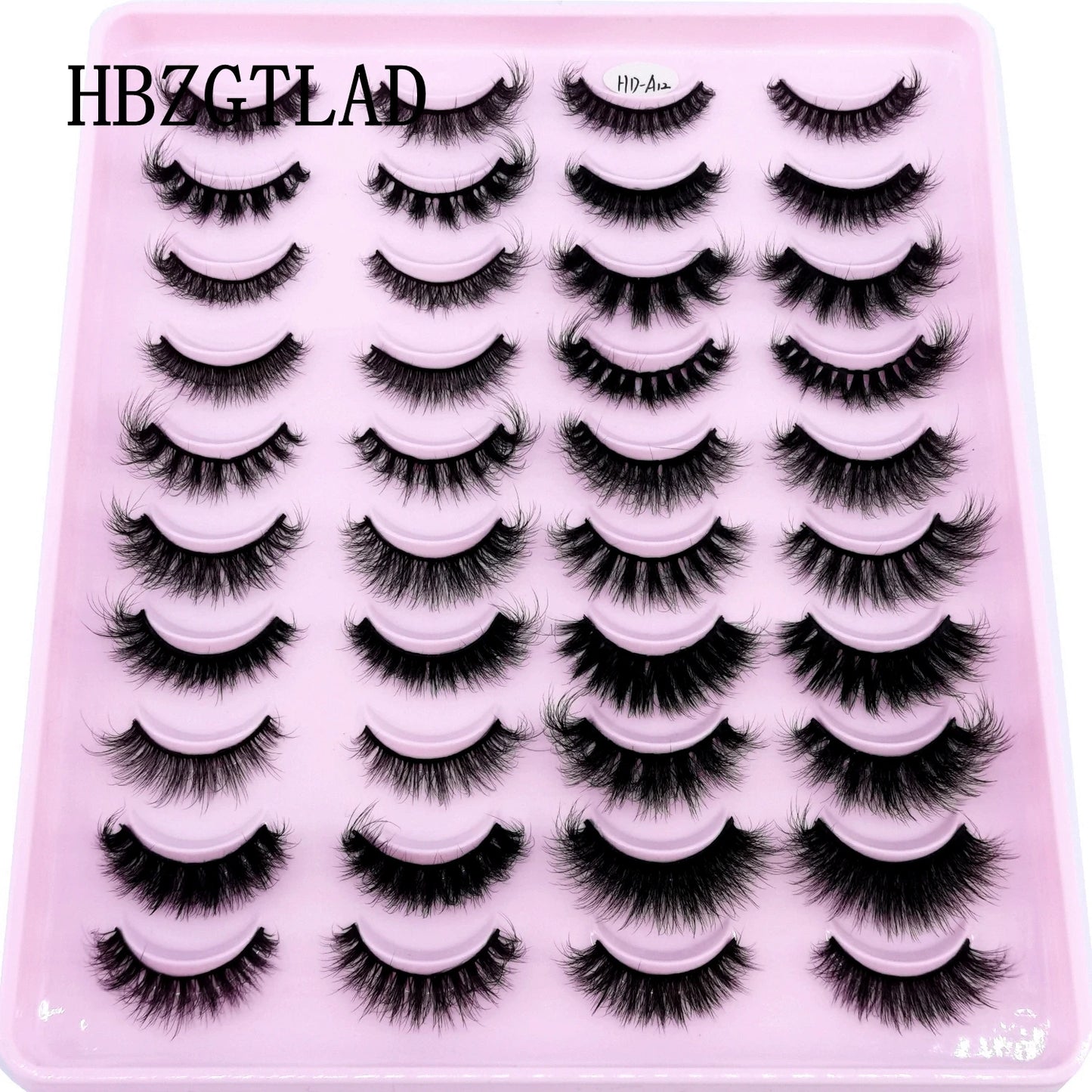 5-14Pairs Fluffy Lashes 10-25mm 3D Mink Lashes Long Thick Natural False Eyelashes Wholesale Lashes Vendors Makeup Mink Eyelashes