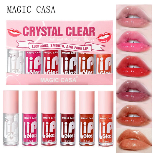 6pcs Set Cheap Korean Makeup Lip Oil Lipsticks Makeups Gloss Beauty Ink Pack Jelly Long Lasting Inks Moisturizing Balm Lips